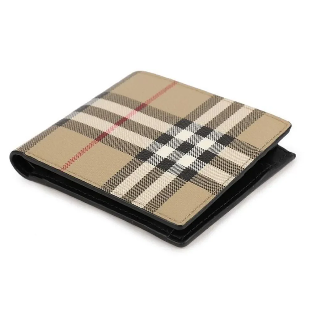 Check Pattern Bi-fold Wallet